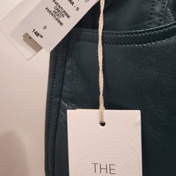 NWT Wilfred Melina Vegan Leather Pant - Sz 0 Short - Aventurine Green - Picture 3 of 5